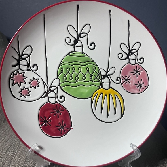 Spectrum Designz Ornament Decorative 8in Plate 2018 W/ Easel Christmas Decor - Picture 5 of 8